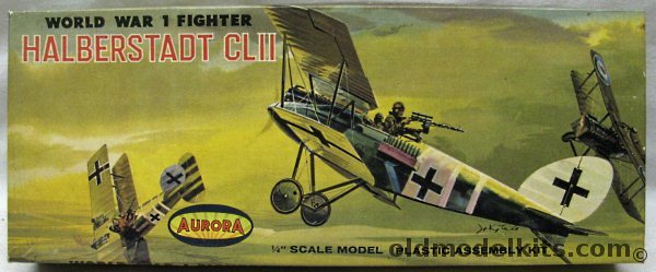 Aurora 1/48 Halberstadt CL-II, 136-98 plastic model kit